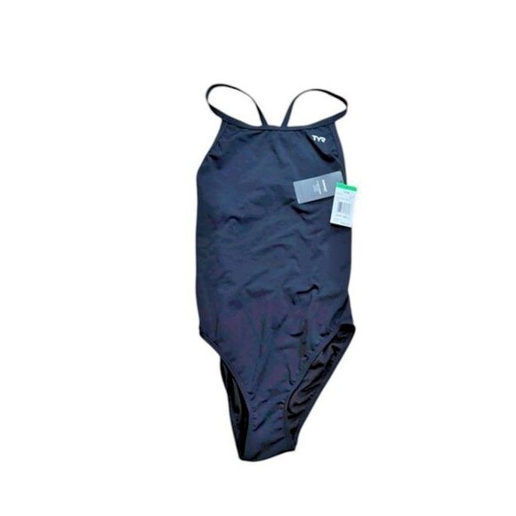 TYR Women Durafast D Fit One Piece Swimsuit - Women's Size 36(L) Black -Training - Picture 1 of 3